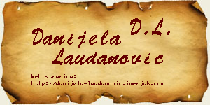 Danijela Laudanović vizit kartica